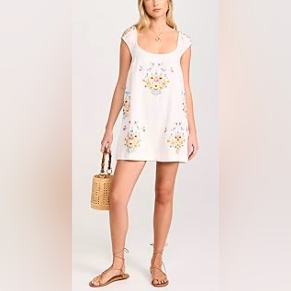 FREE PEOPLE Wildflower Embroidered Minidress NWOT